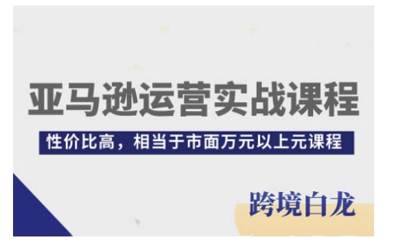 亚马逊运营实战课程，亚马逊从入门到精通，性价比高，相当于市面万元以上元课程-雲鼎文化传媒