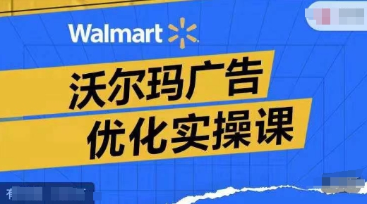 沃尔玛广告优化实操课，广告报告实操讲解，广告如何提高转化和ROAS等-雲鼎文化传媒