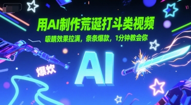 用AI制作荒诞打斗类视频，吸睛效果拉满，条条爆款，1分钟教会你-雲鼎文化传媒