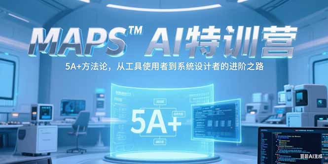 MAPSAI特训营，掌握 5A+方法论，从工具使用者到系统设计者的进阶之路-雲鼎文化传媒