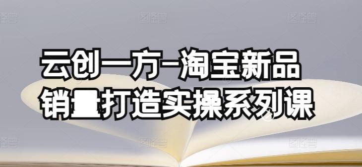 云创一方-淘宝新品销量打造实操系列课，基础销量打造(4课程)+补单渠道分析(4课程)-雲鼎文化传媒