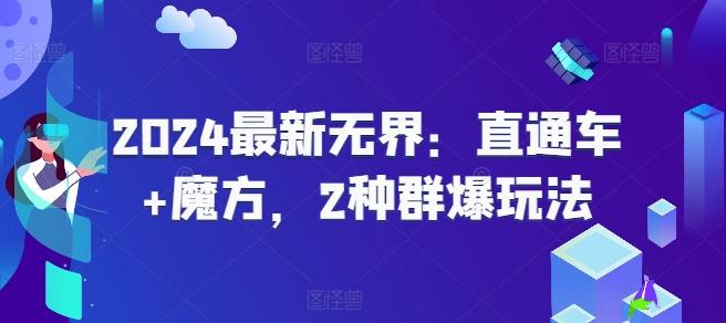 2024最新无界：直通车+魔方，2种群爆玩法-雲鼎文化传媒
