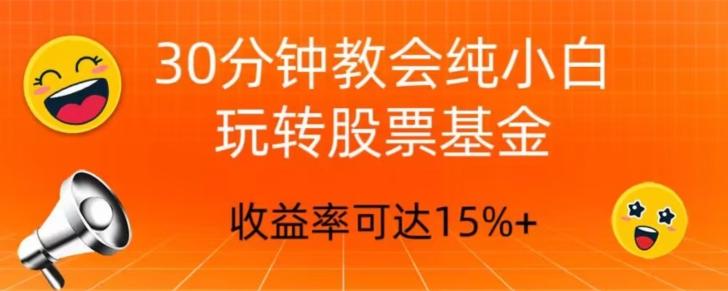 30分钟教会你玩转股票基金，只教好的筛选方法，不荐股-雲鼎文化传媒