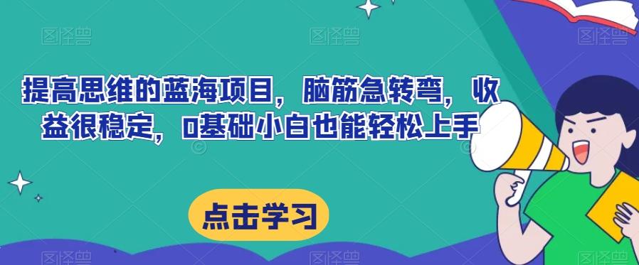 提高思维的蓝海项目，脑筋急转弯，收益很稳定，0基础小白也能轻松上手-雲鼎文化传媒