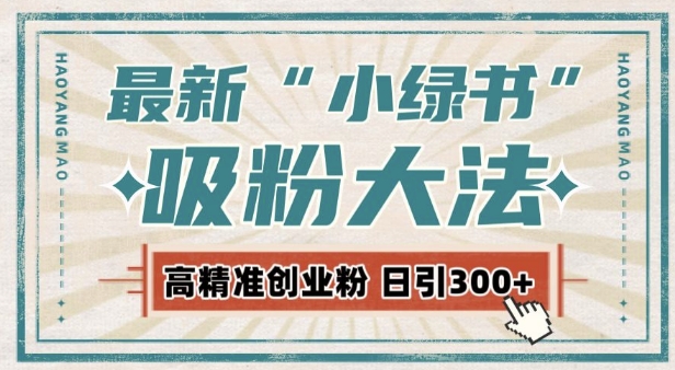 最新自动化“吸粉术”，小绿书激活私域流量，每日轻松吸引300+高质精准粉!-雲鼎文化传媒