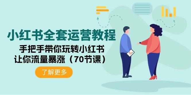 (9624期)小红书全套运营教程：手把手带你玩转小红书，让你流量暴涨(70节课)-雲鼎文化传媒