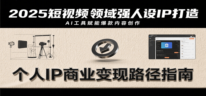 2025短视频领域强人设IP打造，结合爆款案例与AI工具应用，从个人出镜到商业成交转化-雲鼎文化传媒