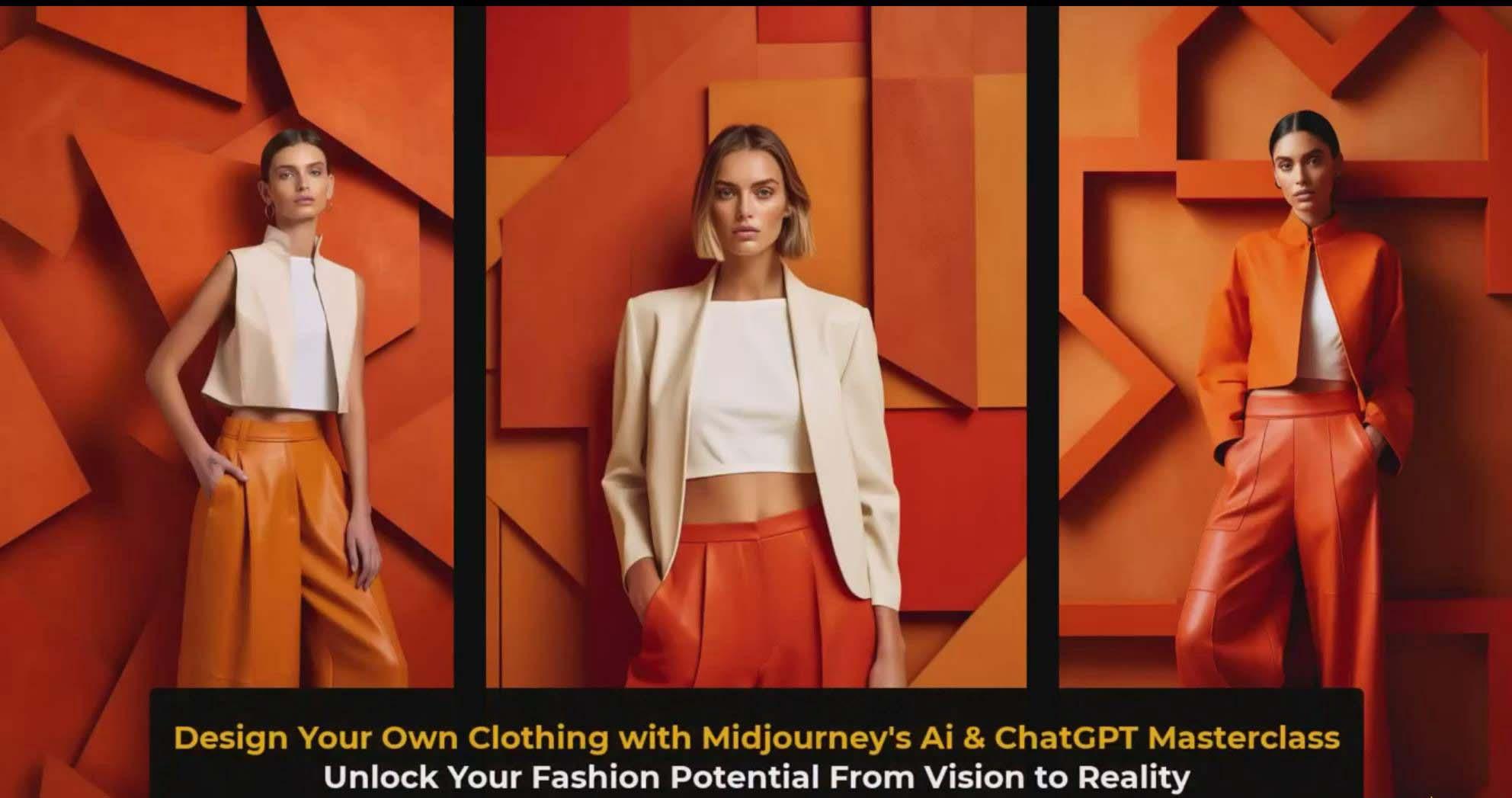 图片[3]-利用 Midjourneys Ai 人工智能设计自己的服装AI大师班-10节课-中英字幕-雲鼎文化传媒