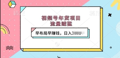 视频号年货项目，流量贼猛，早布局早挣钱，日入上k【揭秘】-雲鼎文化传媒