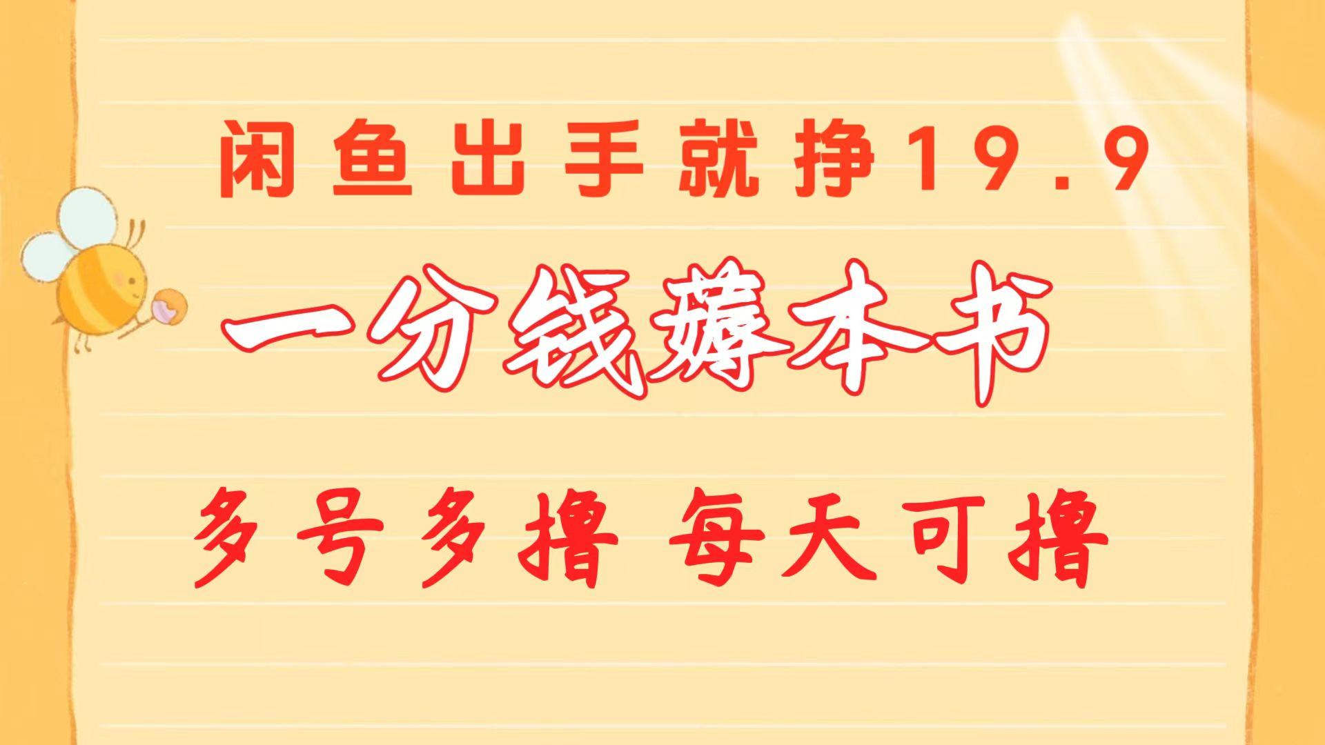 一分钱薅本书 闲鱼出售9.9-19.9不等 多号多撸  新手小白轻松上手-雲鼎文化传媒