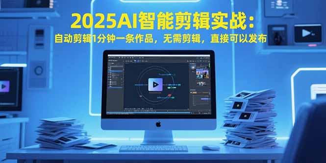 2025AI智能剪辑实战：自动剪辑1分钟一条作品，无需剪辑，直接可以发布-雲鼎文化传媒