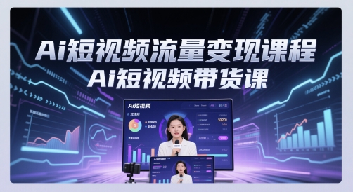 Ai短视频流量变现课程，Ai短视频带货课-雲鼎文化传媒
