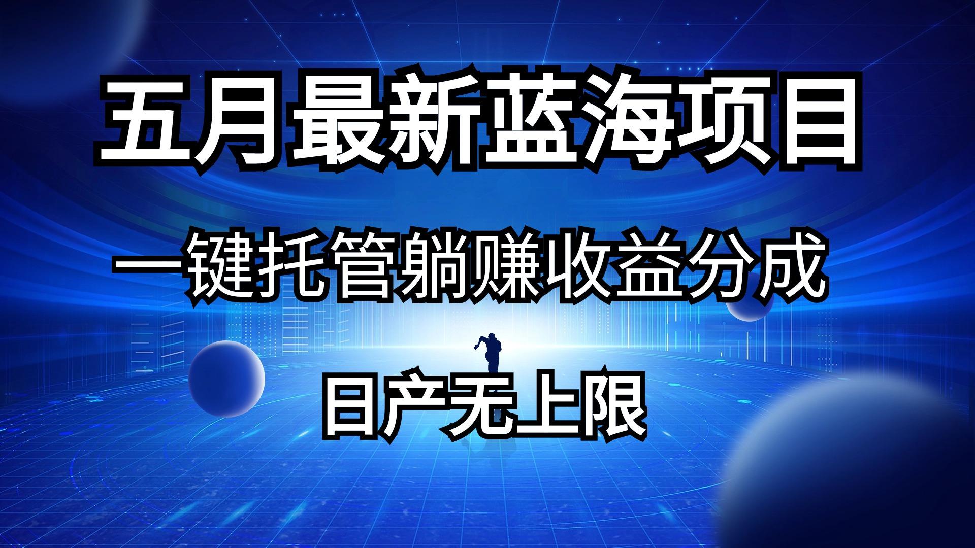 五月刚出最新蓝海项目一键托管 躺赚收益分成 日产无上限-雲鼎文化传媒