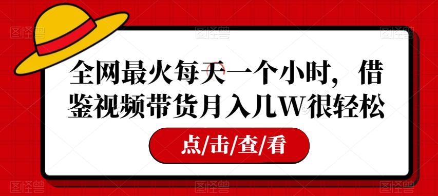 全网最火每天一个小时，借鉴视频带货月入几W很轻松【揭秘】-雲鼎文化传媒