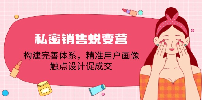 私密销售蜕变营：构建完善体系，精准用户画像，触点设计促成交-雲鼎文化传媒