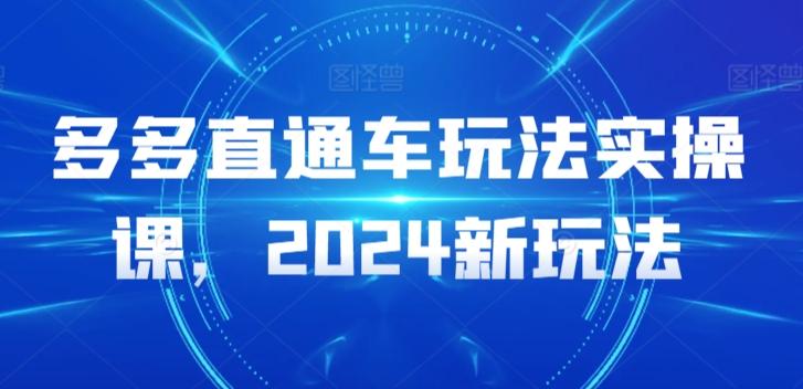 多多直通车玩法实操课，2024新玩法-雲鼎文化传媒