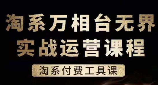 淘系万相台无界实战运营课，淘系付费工具课-雲鼎文化传媒