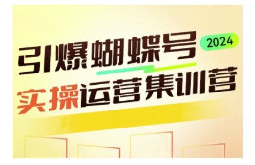 引爆蝴蝶号实操运营，助力你深度掌握蝴蝶号运营，实现高效实操，开启流量变现之路-雲鼎文化传媒