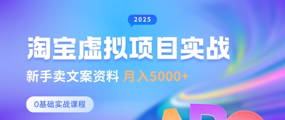 淘宝虚拟项目垂直玩法，新手卖文案资料，月入5k+-雲鼎文化传媒