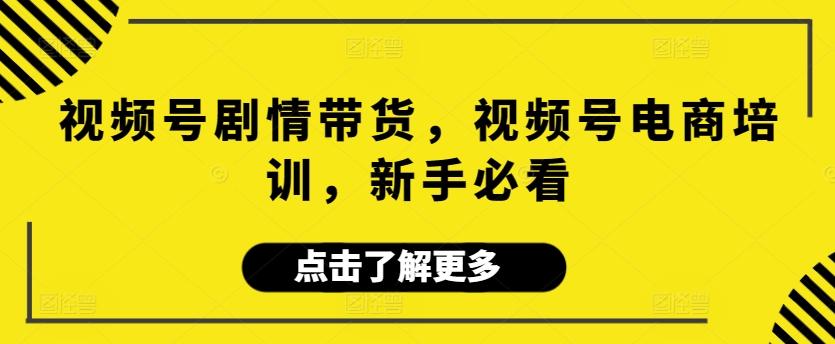 视频号剧情带货，视频号电商培训，新手必看-雲鼎文化传媒