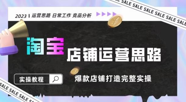 2023淘宝店铺运营全攻略：竞品分析，打造爆款店铺完整实操（附运营思维素材）-雲鼎文化传媒