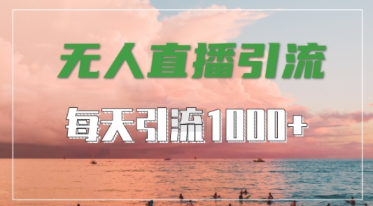 抖音快手视频号全平台通用，无人直播引流法，超暴力引流1000+高质量精准创业粉【揭秘】-雲鼎文化传媒