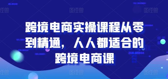 跨境电商实操课程从零到精通，人人都适合的跨境电商课-雲鼎文化传媒