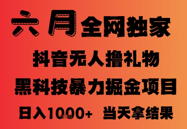 25年6月抖音无人直播最新暴力撸音浪掘金，小白可做，可批量矩阵放大，长期稳定日入1k+【揭秘】-雲鼎文化传媒