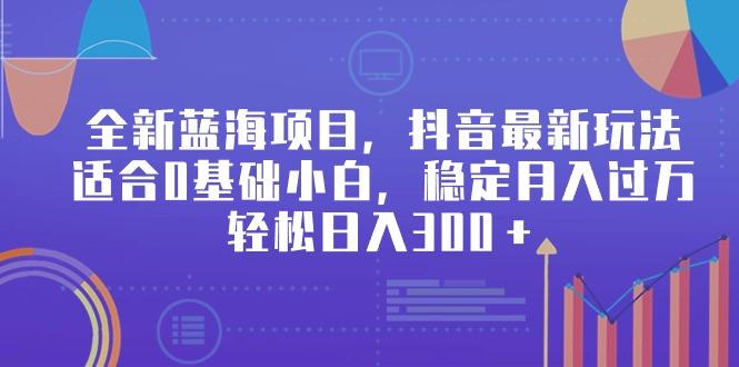 全新蓝海项目，抖音最新玩法，适合0基础小白，稳定月入过万，轻松日入300＋-雲鼎文化传媒