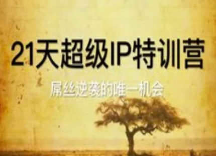 21天超级IP特训营，屌丝逆袭的唯一机会-雲鼎文化传媒