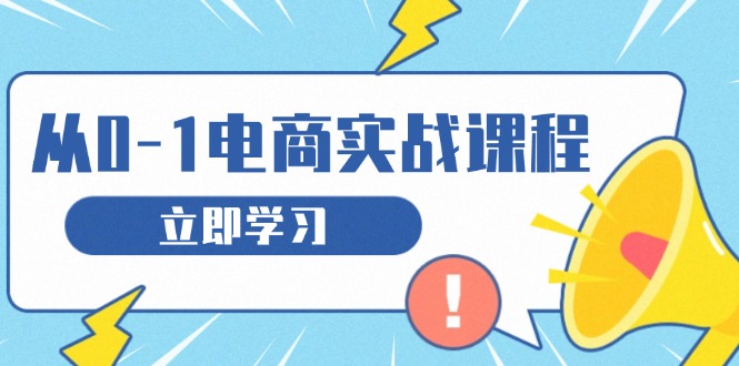 从零做电商实战课程，教你如何获取访客、选品布局，搭建基础运营团队-雲鼎文化传媒