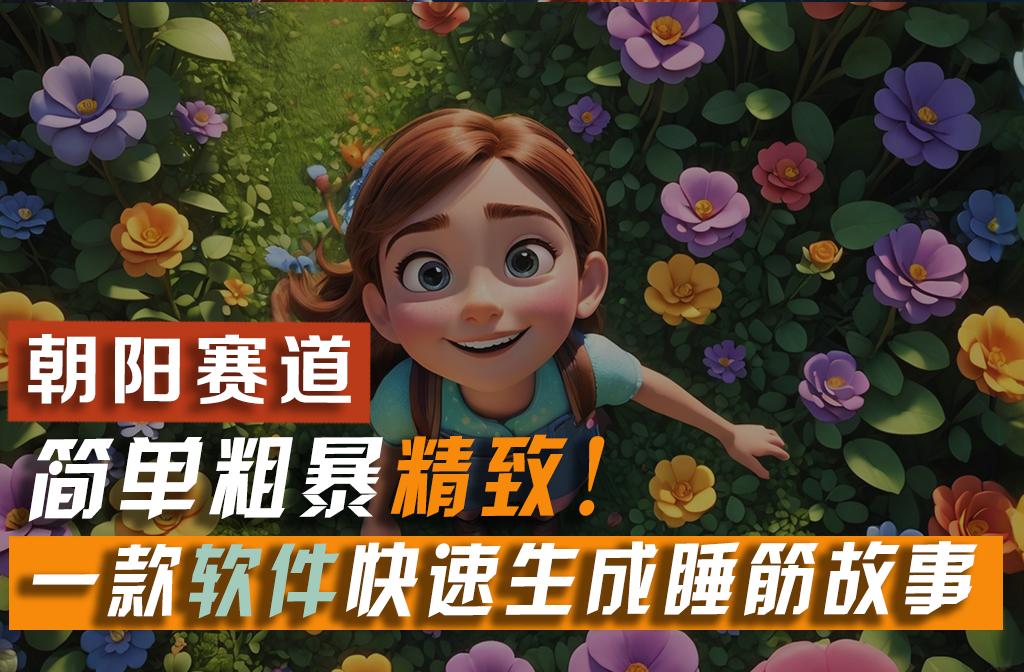 利用一款软件5分钟一条爆款睡筋故事，简单粗暴精致！小白月入2w+-雲鼎文化传媒