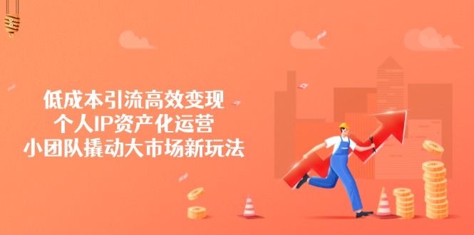 低成本引流高效变现，个人IP资产化运营，小团队撬动大市场新玩法-雲鼎文化传媒
