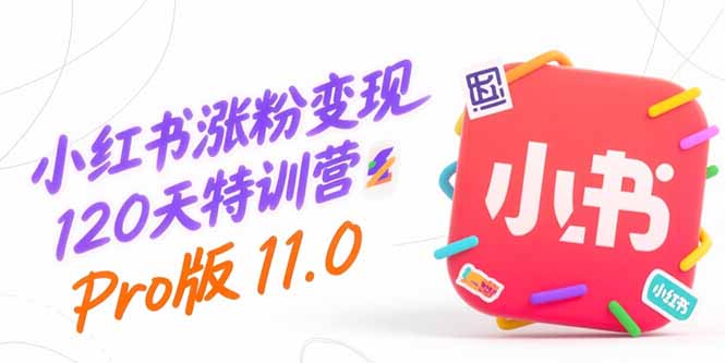 小红书涨粉变现120天特训营Pro版11.0：从0到1掌握平台运营,内容制作和变现-雲鼎文化传媒