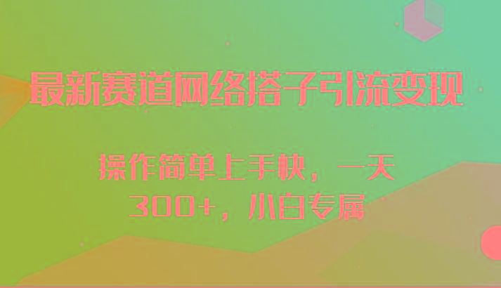 最新赛道网络搭子引流变现!!操作简单上手快，一天300+，小白专属-雲鼎文化传媒
