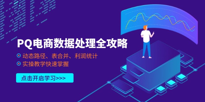 PQ电商数据处理全攻略，动态路径、表合并、利润统计，实操教学快速掌握-雲鼎文化传媒