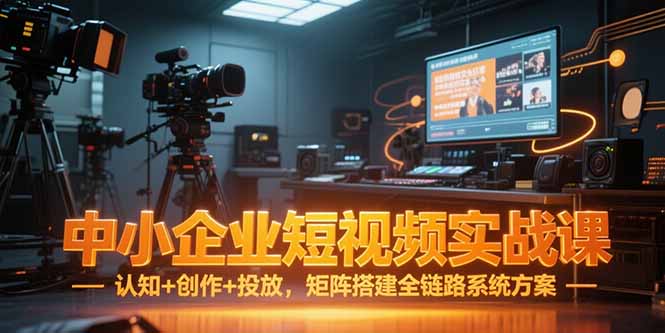 中小企业短视频实战课，认知+创作+投放，矩阵搭建全链路系统方案-雲鼎文化传媒