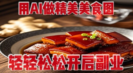 用AI做精美美食图，无需专业设备拍摄，轻轻松松开启副业-雲鼎文化传媒
