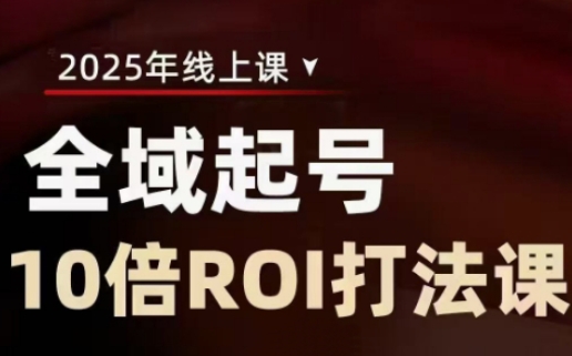 2025全域起号10倍ROI打法课，助你提升直播间的投资回报率-雲鼎文化传媒