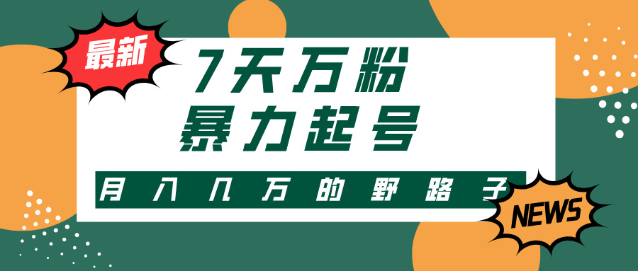 3-7天万粉，快手暴力起号，多种变现方式，新手小白秒上手，单月变现几…-雲鼎文化传媒