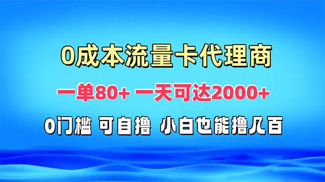 免费流量卡代理一单80+ 一天可达2000+-雲鼎文化传媒