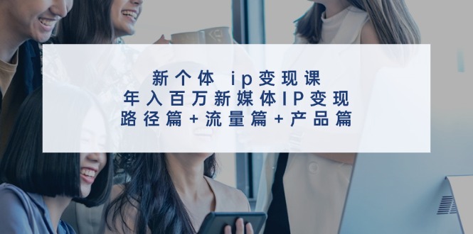 新个体ip变现课，年入百万新媒体IP变现，路径篇+流量篇+产品篇-雲鼎文化传媒