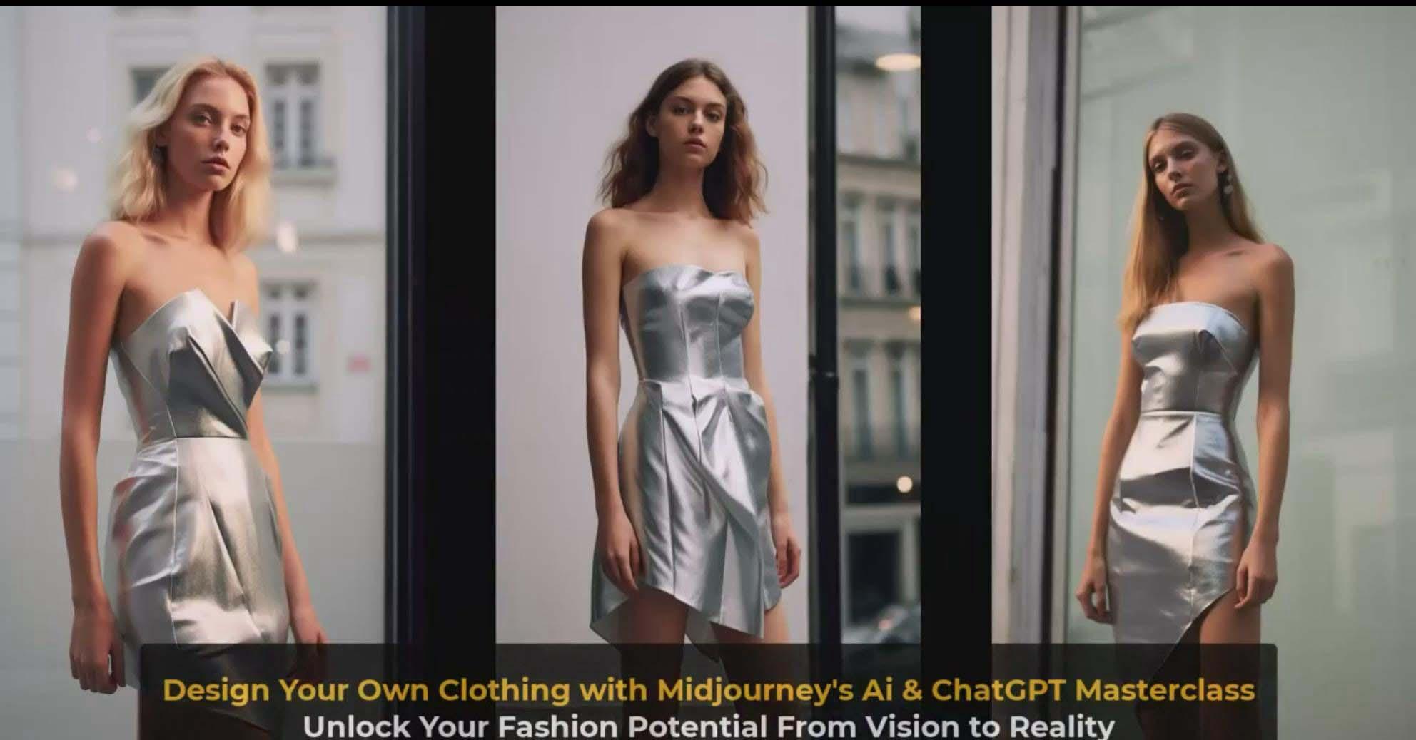 图片[8]-利用 Midjourneys Ai 人工智能设计自己的服装AI大师班-10节课-中英字幕-雲鼎文化传媒