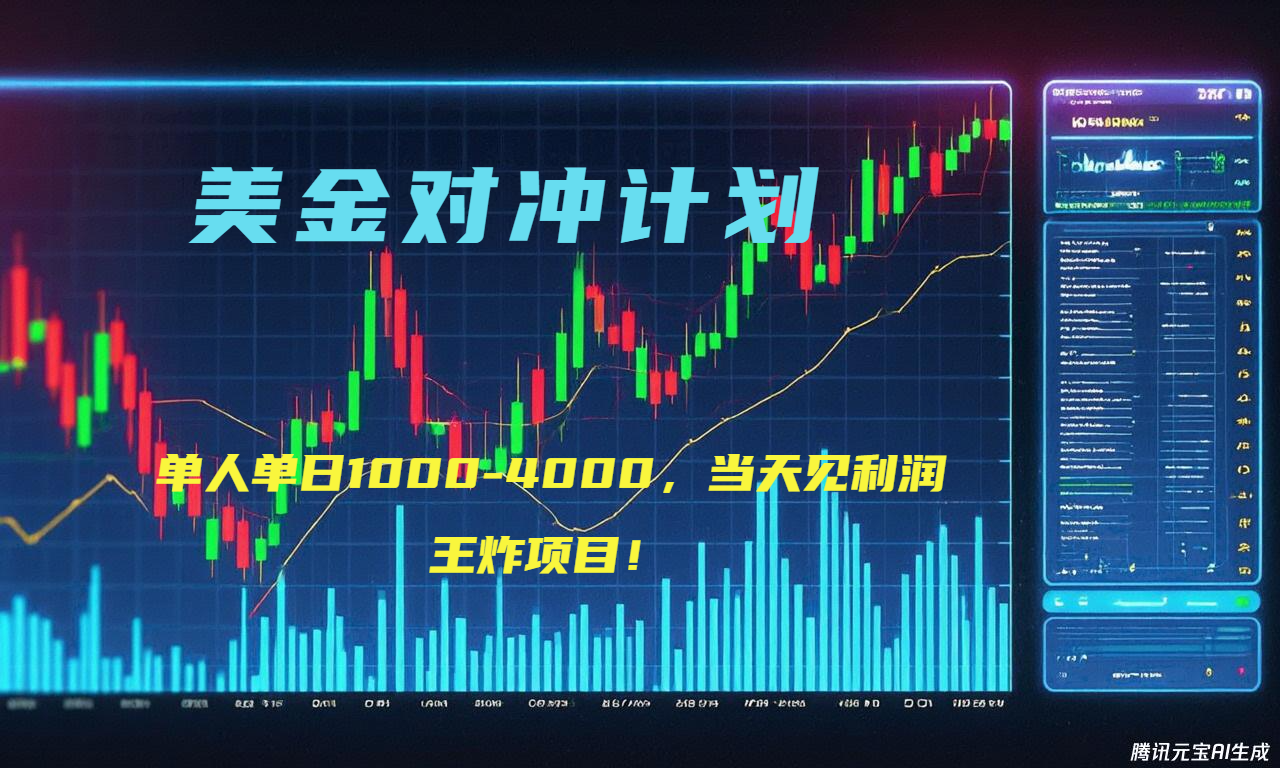 2025年最暴力项目“美金先登计划”最新最强对冲战法，每日实际收益1K-4K-雲鼎文化传媒