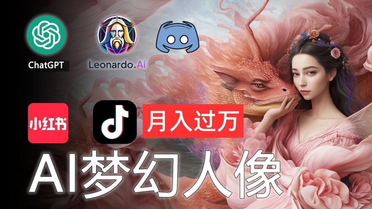 AI摄影梦幻人像：零基础也能月入过万的秘密-雲鼎文化传媒