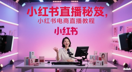 小红书直播秘笈，小红书电商直播教程-雲鼎文化传媒