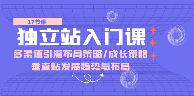 独立站 入门课：多渠道 引流布局策略/成长策略/垂直站发展趋势与布局-雲鼎文化传媒