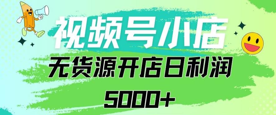 视频号无货源小店从0到1日订单量千单以上纯利润稳稳5000+【揭秘】-雲鼎文化传媒