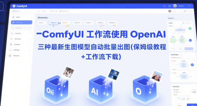 ComfyUI 工作流使用 OpenAI 三种最新生图模型自动批量出图(保姆级教程+工作流下载)-雲鼎文化传媒