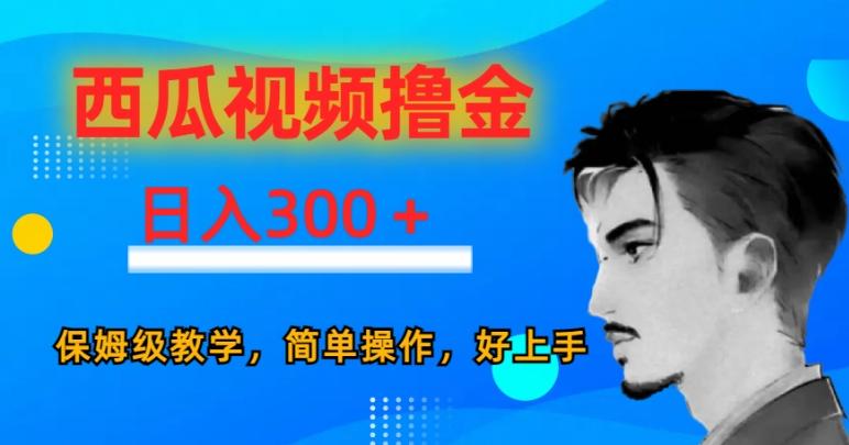 西瓜视频撸金日入300，保姆级教学，简单操作，好上手-雲鼎文化传媒